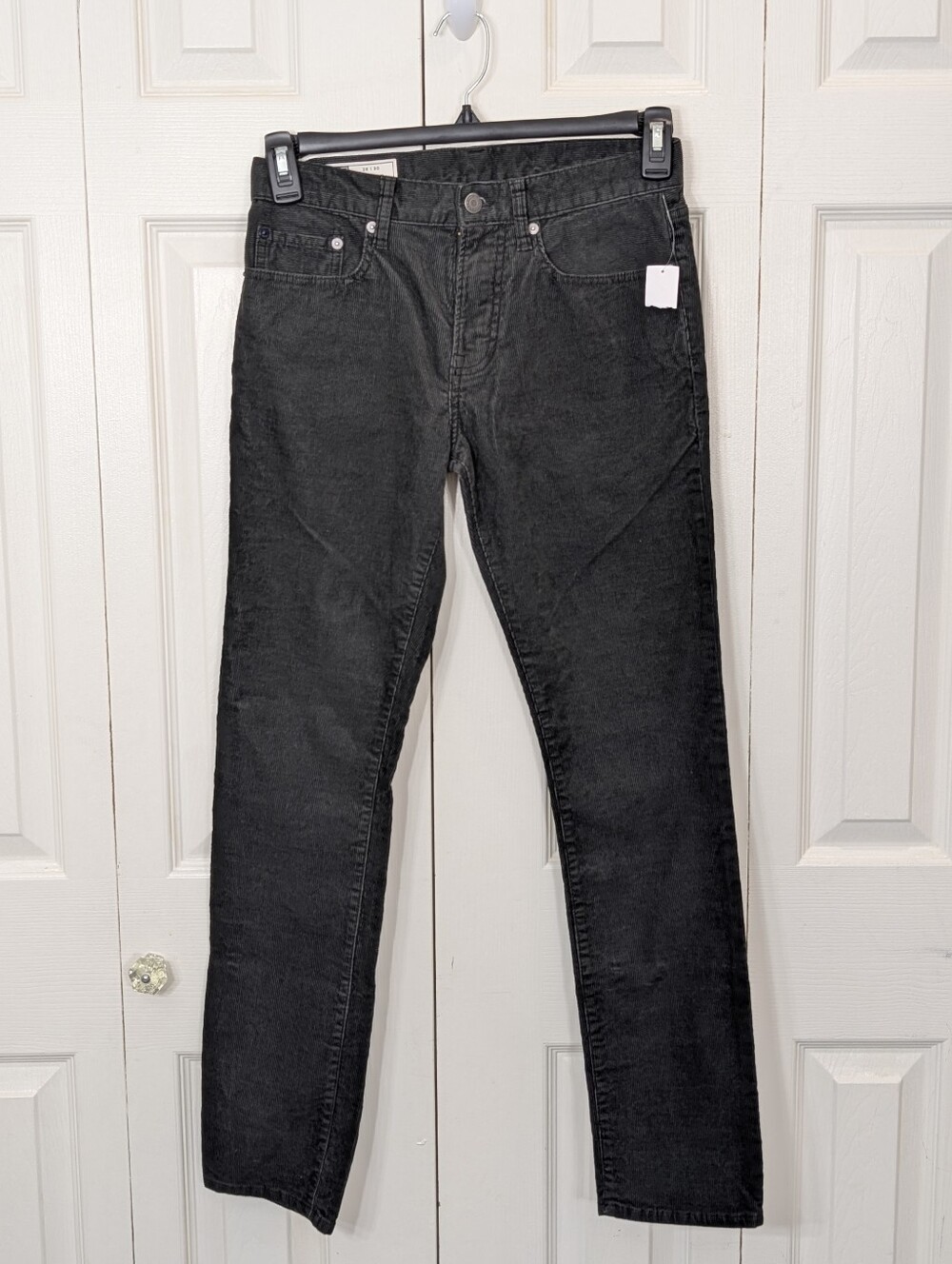 GAP: Mid Rise True Skinny Corduroy Pants - Dark Gray - Size 28x30 NEW!